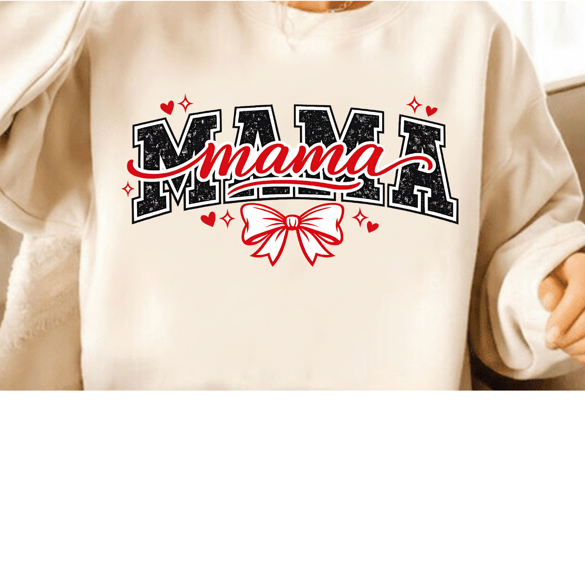 Mama Script Bow Graphic Tee