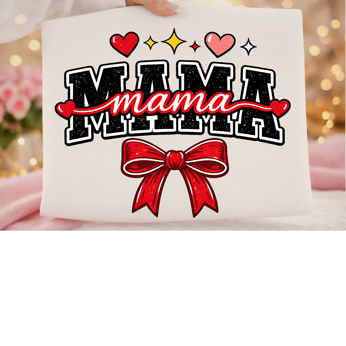 Cute Mama Bow Graphic Tee