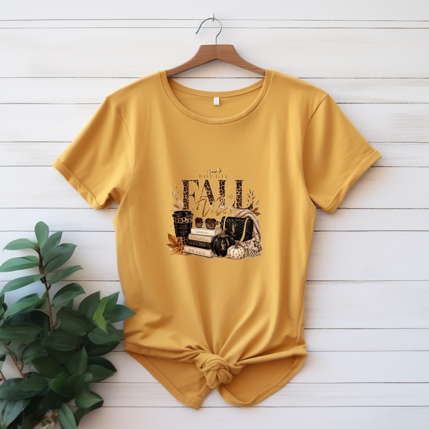 Bougie Fall Vibes Graphic T-Shirt | Women's Boutique Fall Tee