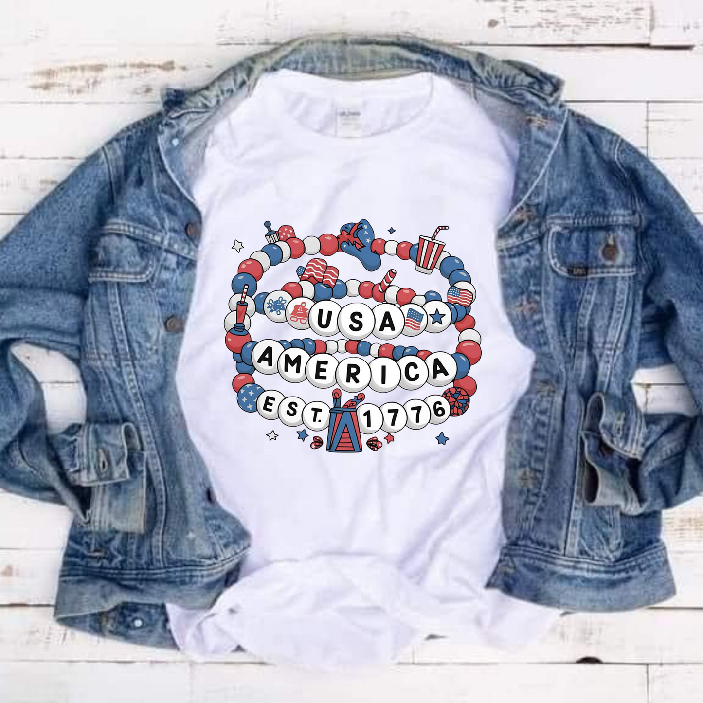 Patriotic Friendship Graphic Tee