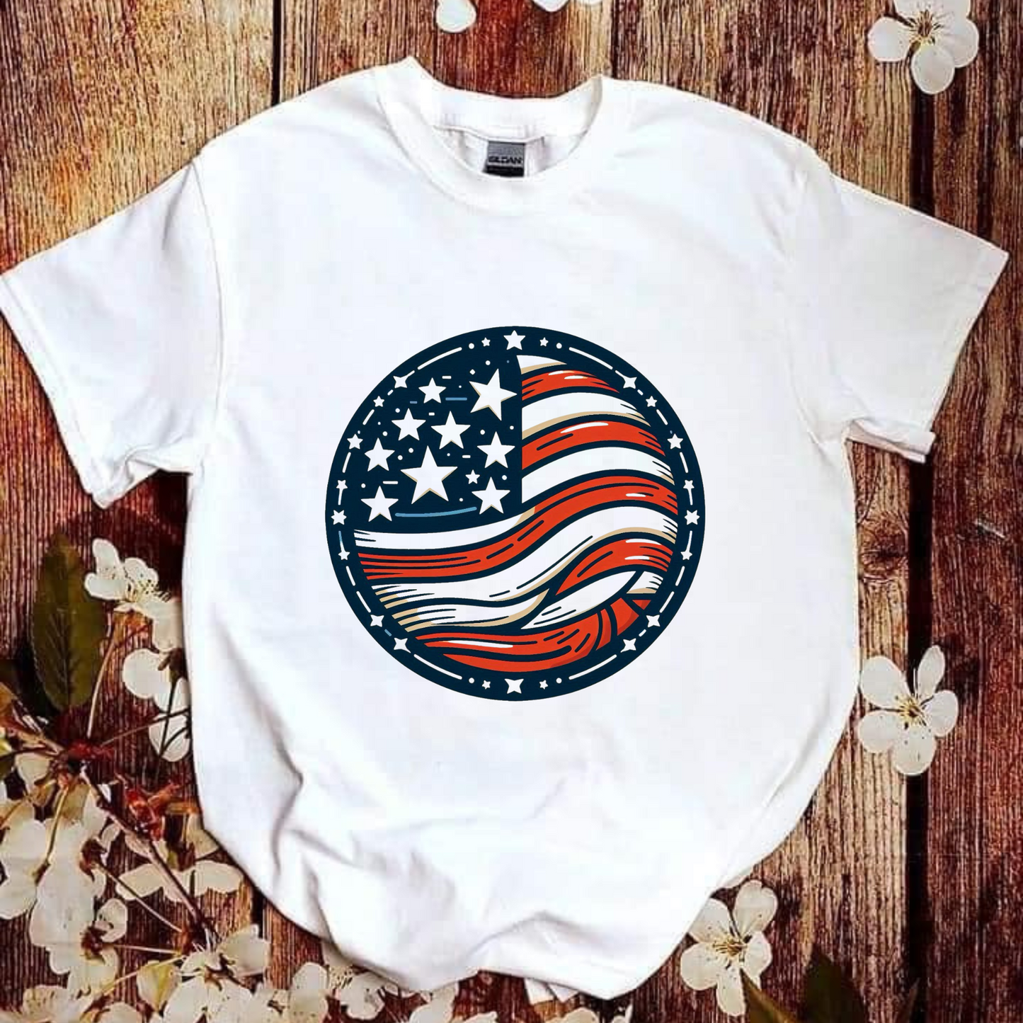 American Flag Graphic Tee
