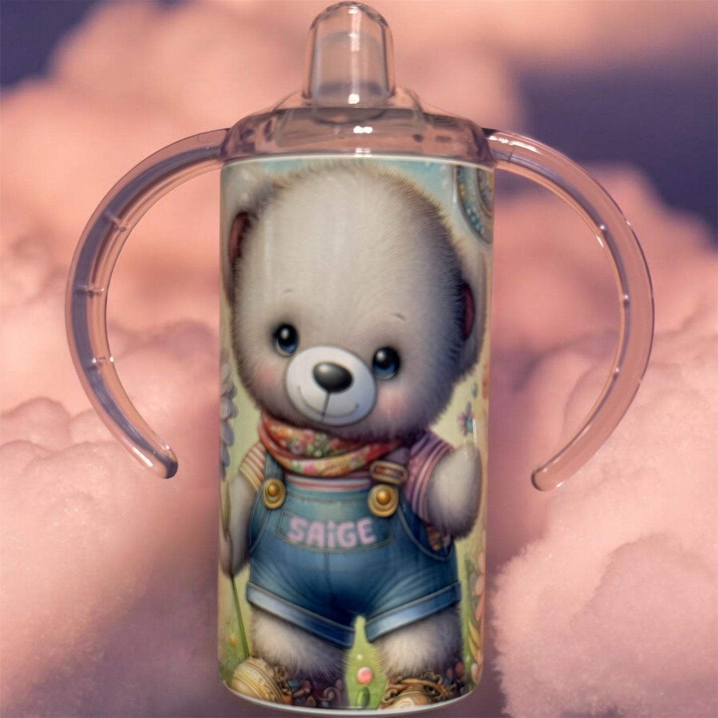 Personalized 12oz Kids Stainless Steel Sippy Cup Tumbler