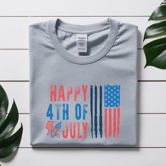 Happy 4th of July Patriotic Graphic Tee 🇺🇸