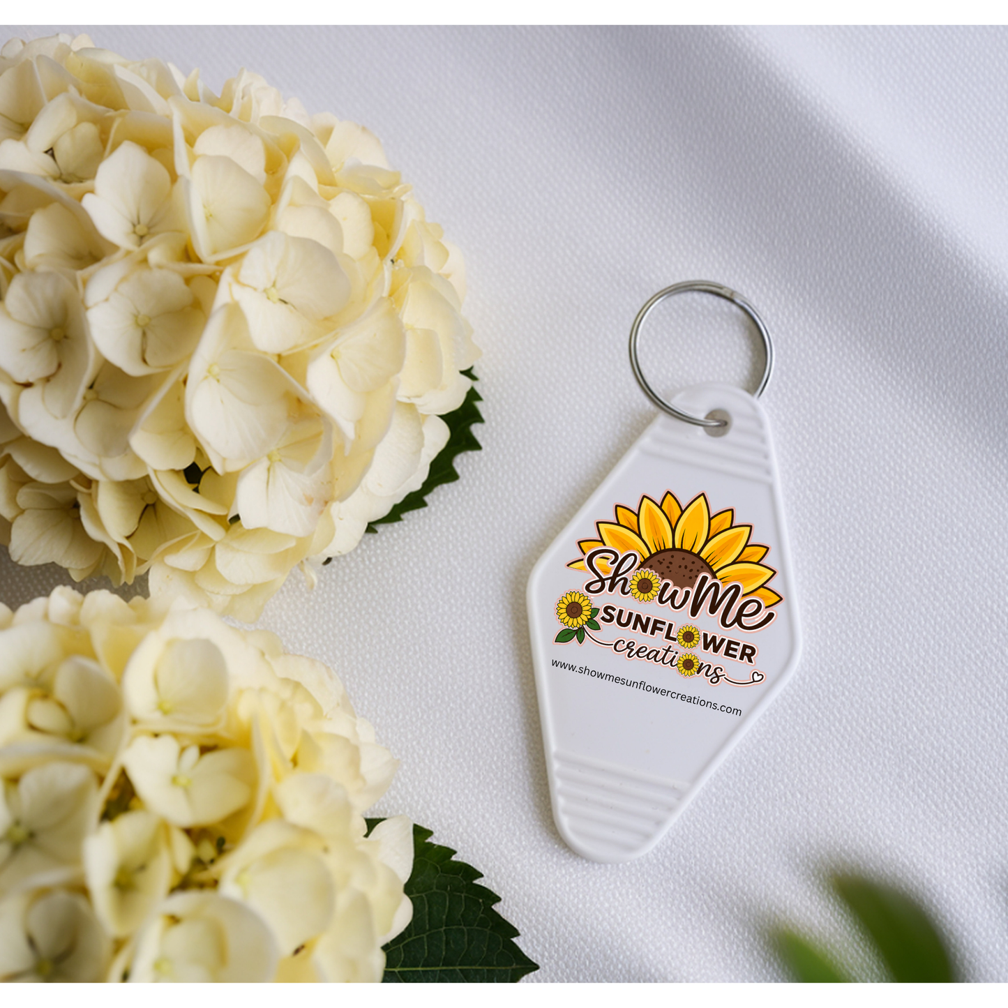 White Keychain | Custom Personalized Keychain