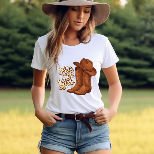 Let’s Go Girls Western Graphic Tee