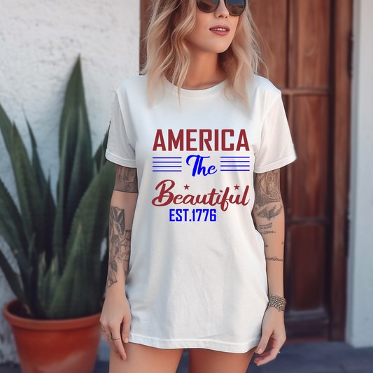 America The Beautiful EST. 1776 Graphic Tee