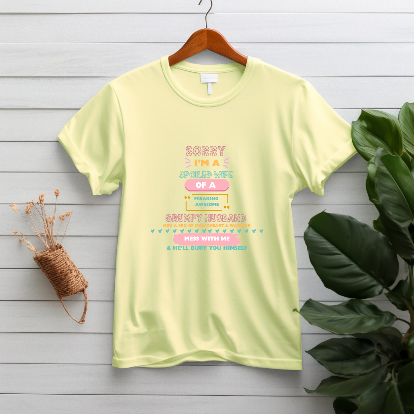 Spoiled Wife of a Freaking Awesome Grumpy Husband Graphic Tee