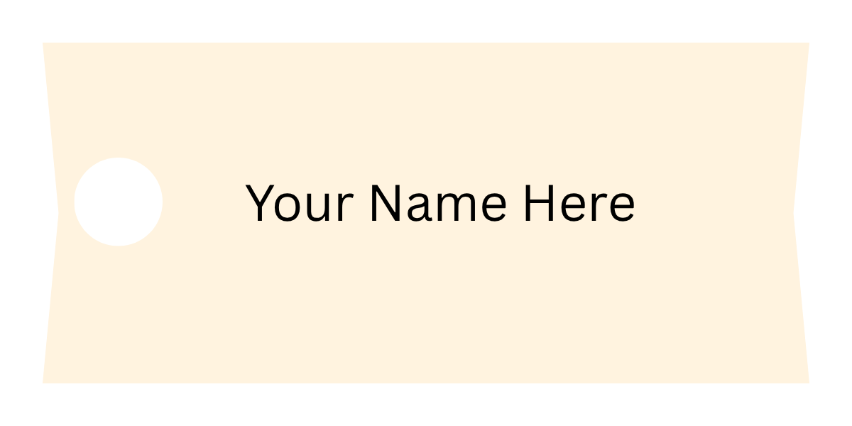 Personalized Acrylic Tumbler Name Plate