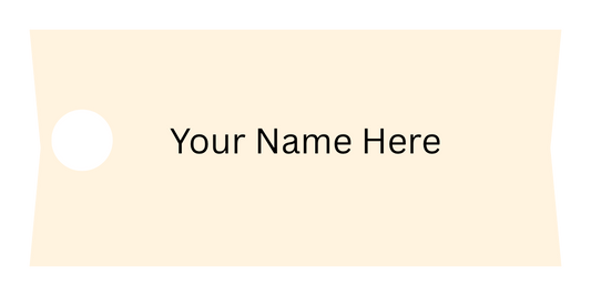 Personalized Acrylic Tumbler Name Plate