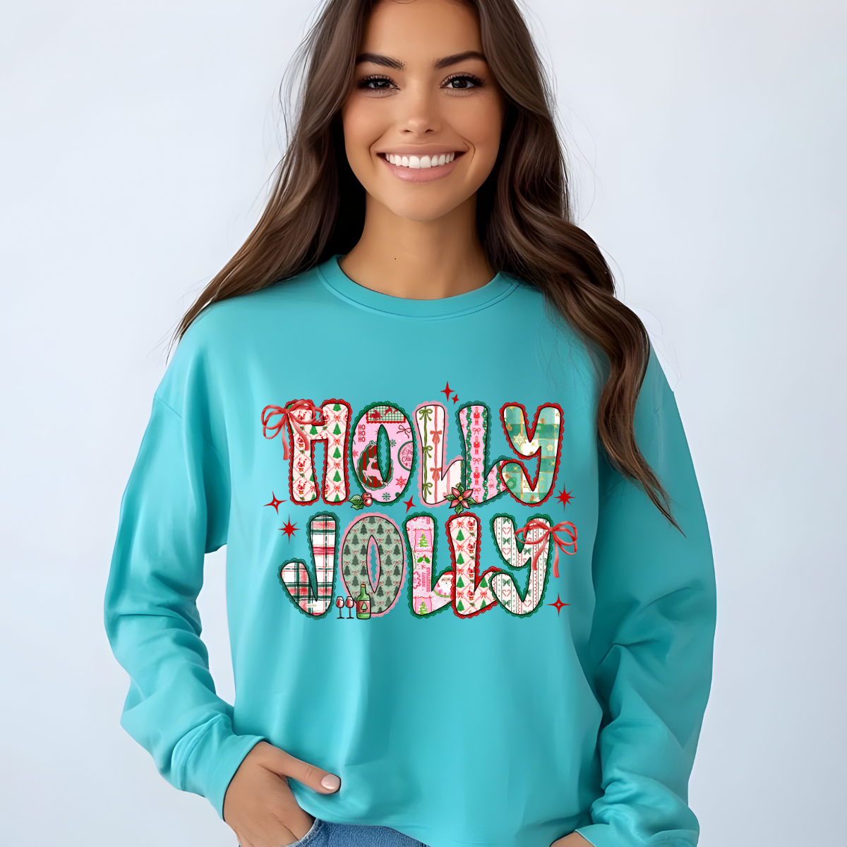 🎄✨ Holly Jolly Christmas Sweatshirt ✨🎅