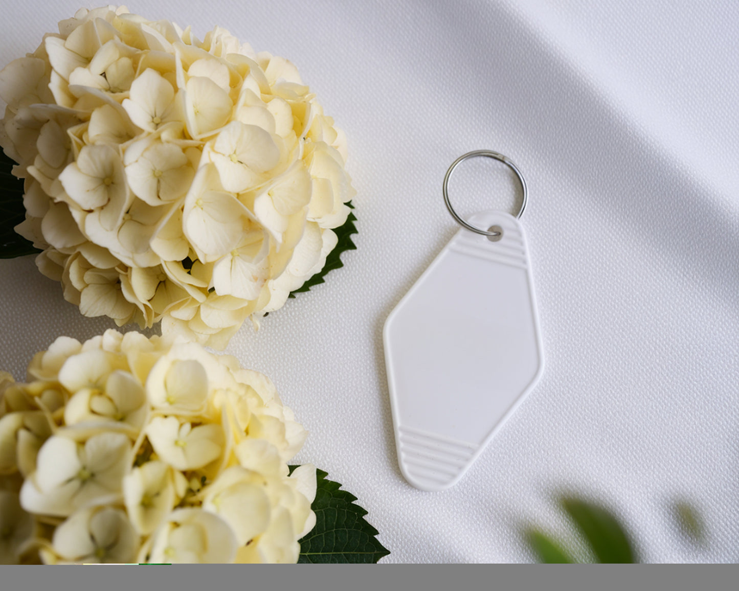 White Keychain | Custom Personalized Keychain