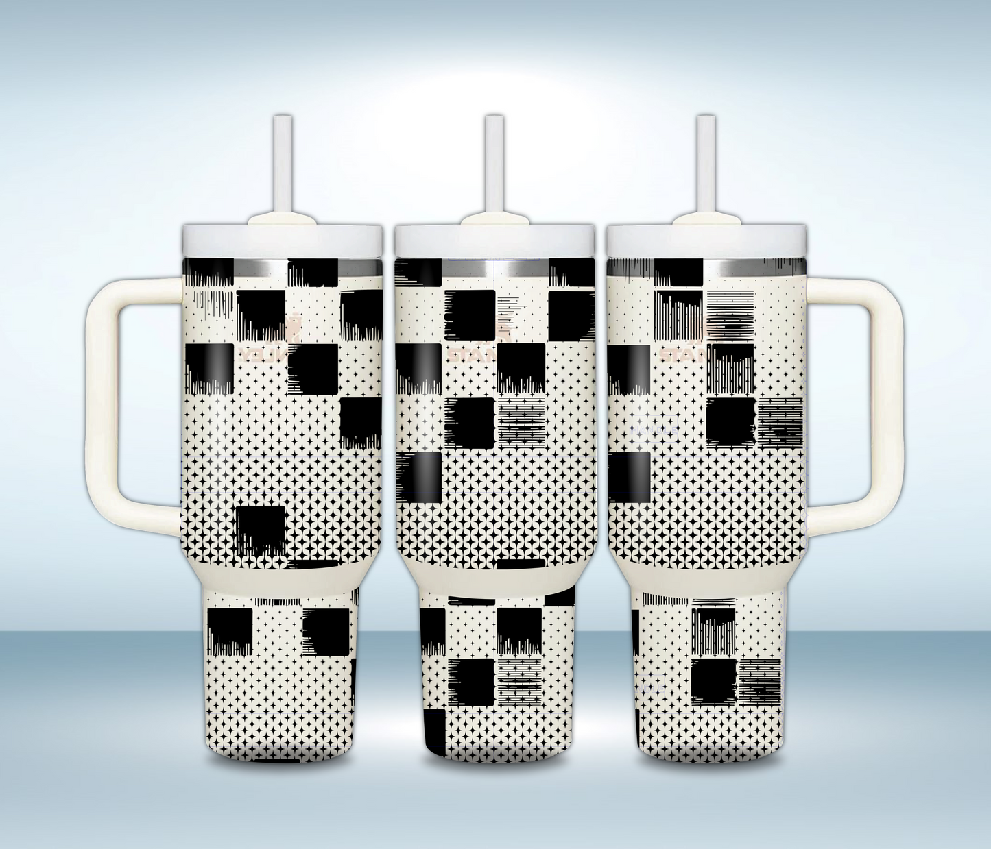 Personalized 40oz Laser Engraved Tumbler – Custom Stainless Steel Insulated Travel Mug with Handle & Straw – Gift for Her or Him