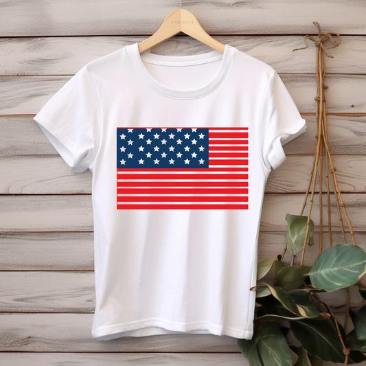 Classic American Flag Patriotic Graphic Tee