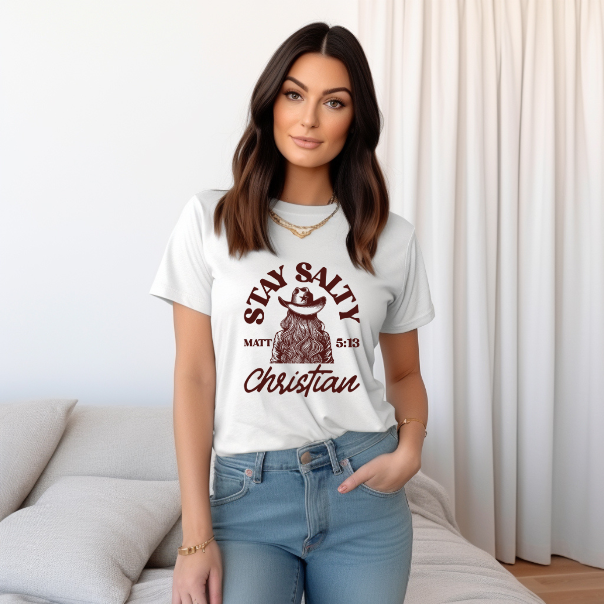 Stay Salty Christian Graphic Tee – Matthew 5:13 Faith-Based Shirt