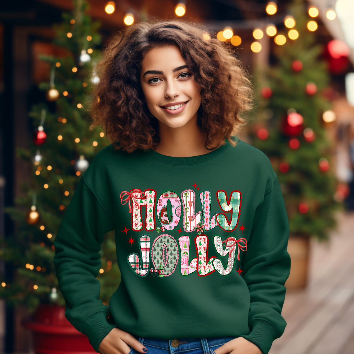🎄✨ Holly Jolly Christmas Sweatshirt ✨🎅