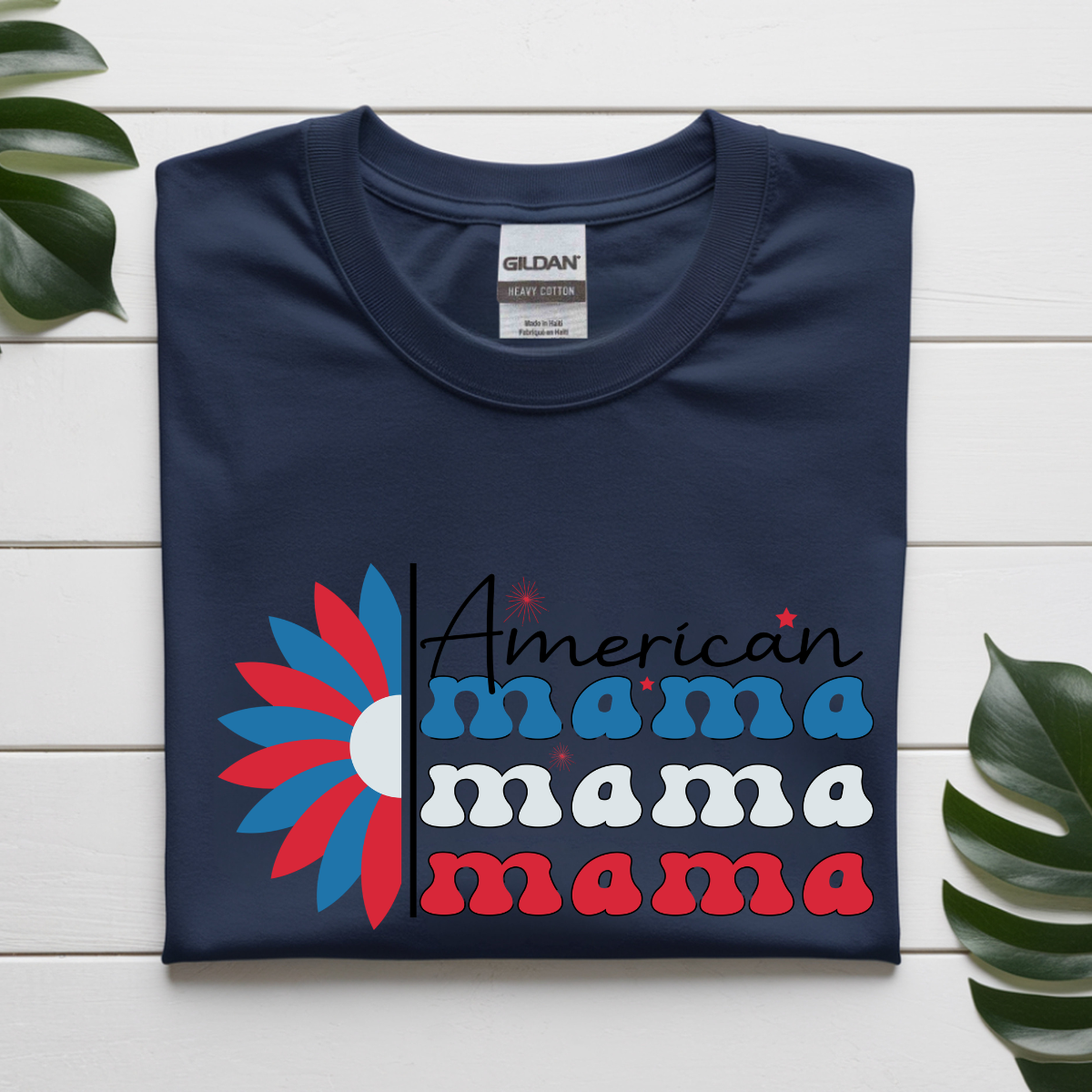 American Mama Patriotic Graphic Tee – Fourth of July Shirt for Moms