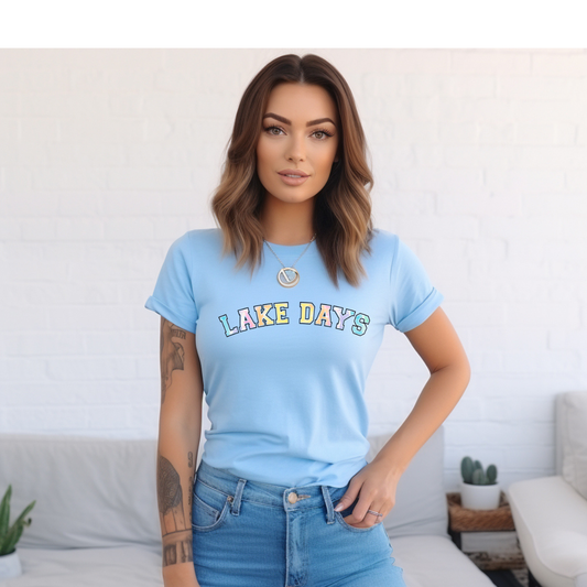 Lake Days Graphic Tee – Cute Summer Lake Life Shirt