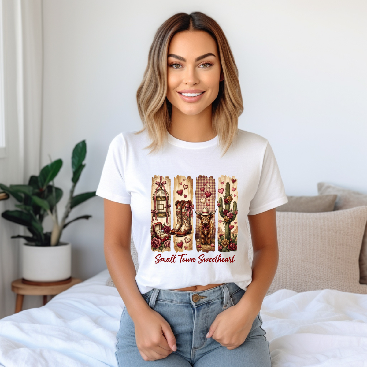 Small Town Sweetheart Western Graphic Tee