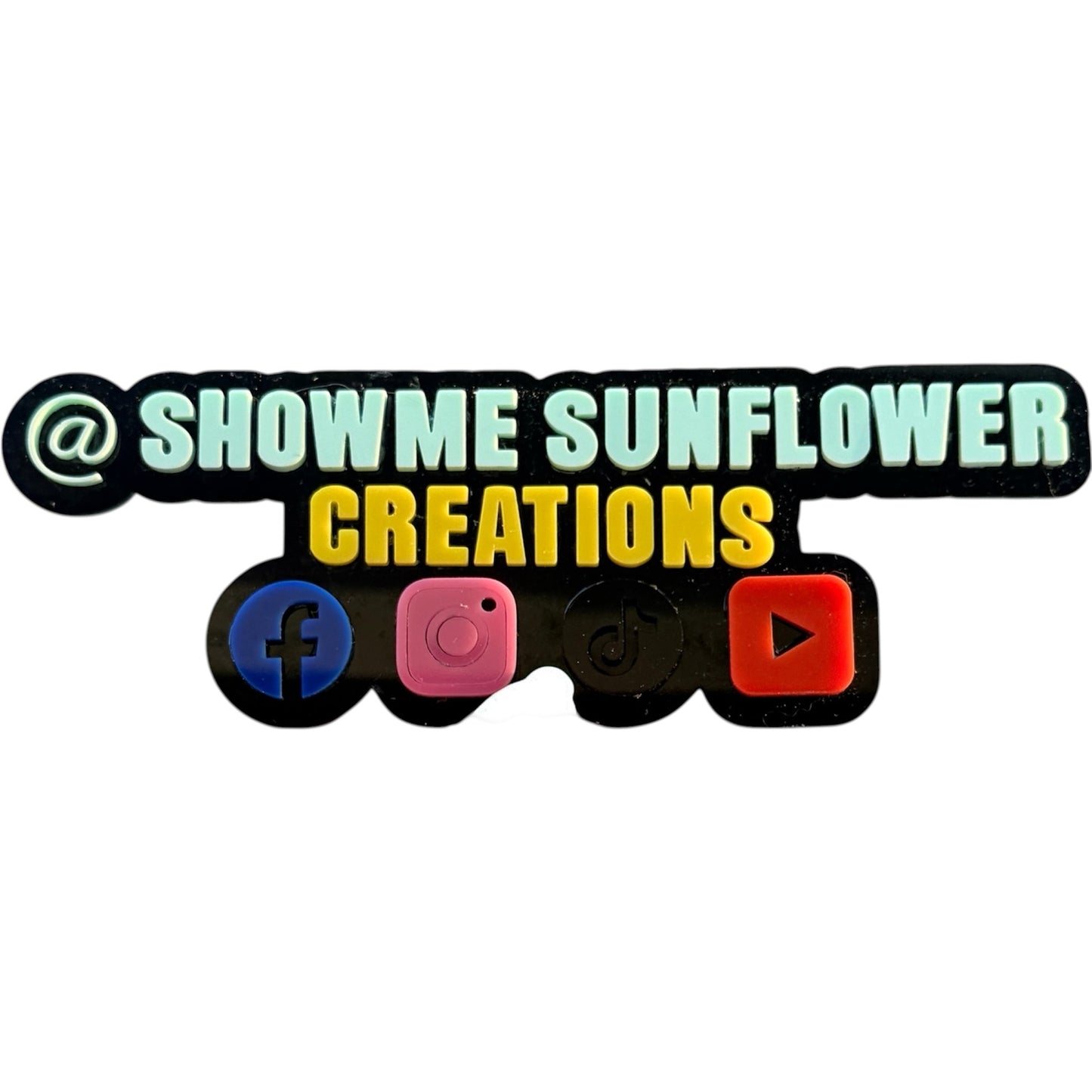 Custom Acrylic Social Media Sign | Business Name Display watermark | Instagram Facebook TikTok Logo Sign