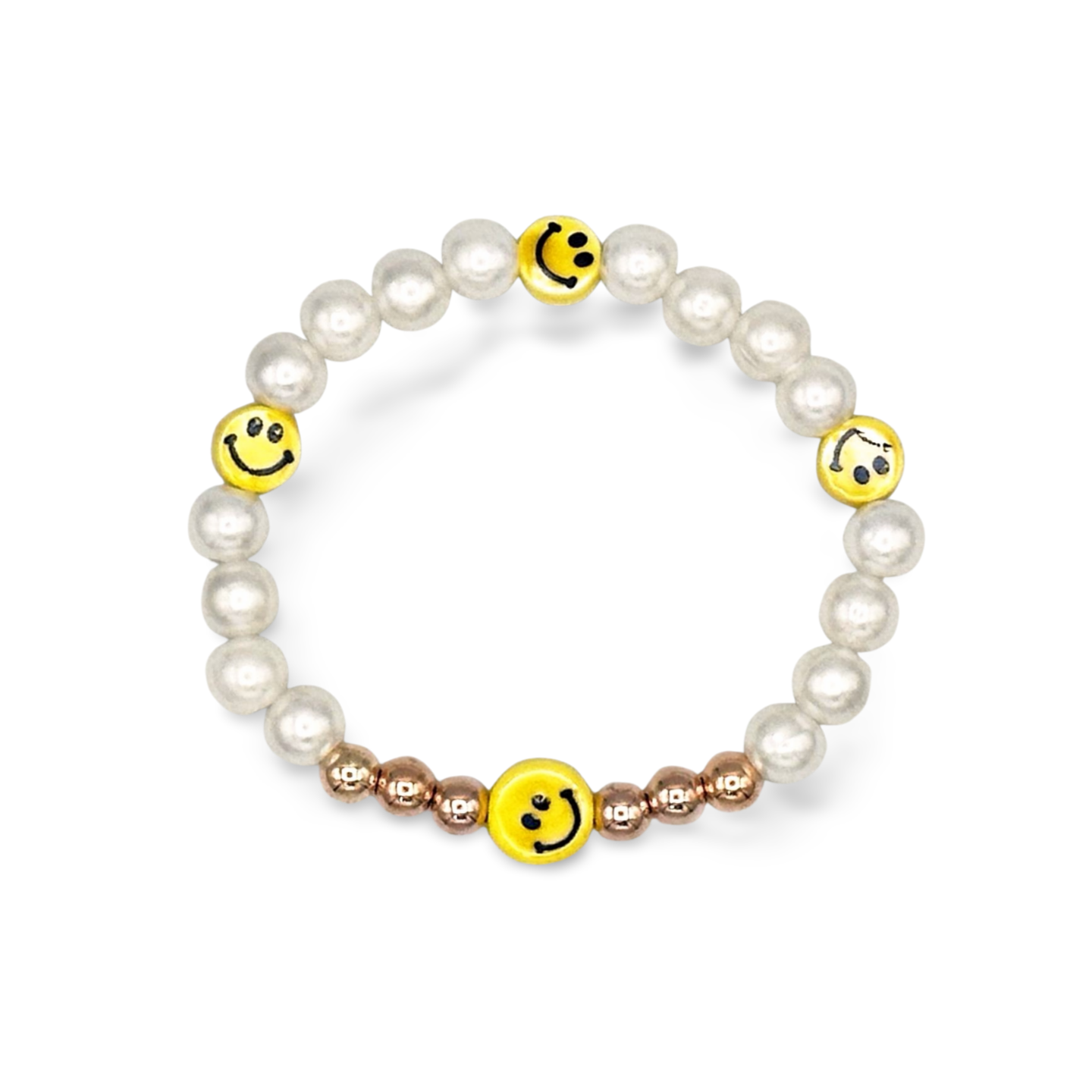 ALL THE SMILES PEARL BEADED BRACELET
