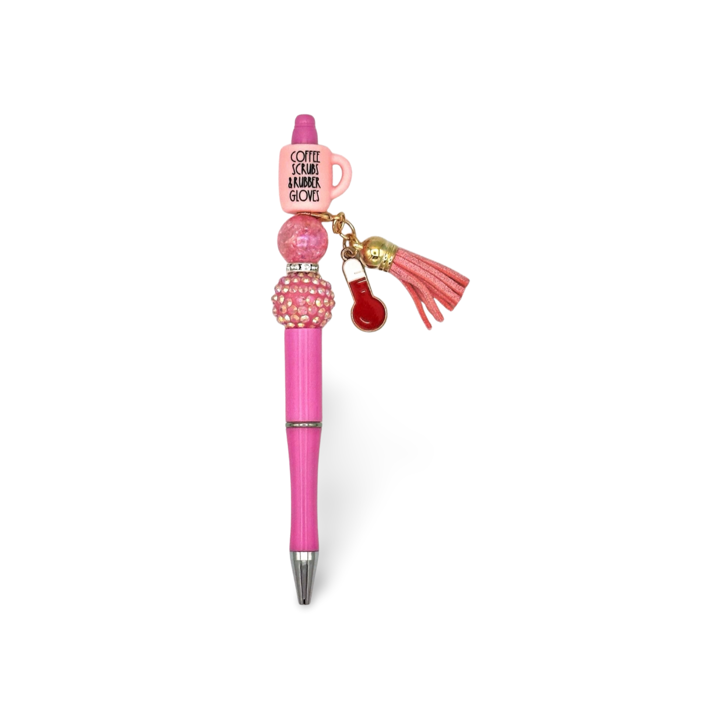 Baby Pink Nurse or Doctor Beaded Pen