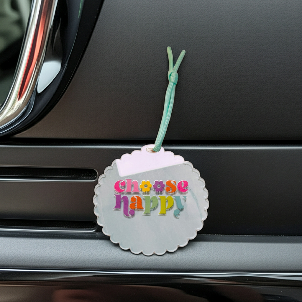 Choose Happy Car Charm