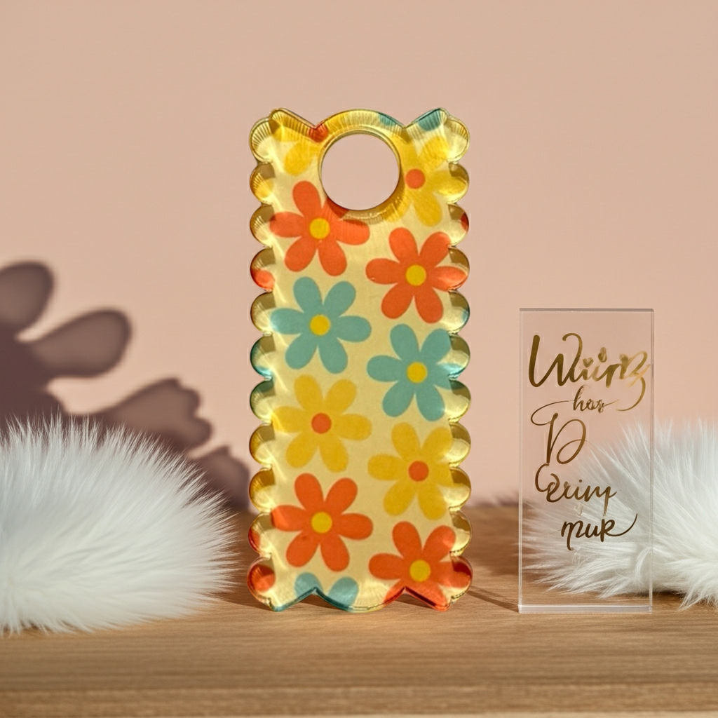 Acrylic Tumbler Name Plate