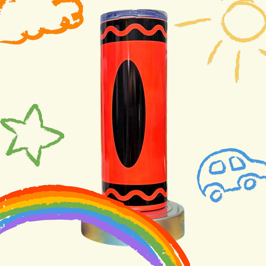 Bright & Fun Crayon 20oz Stainless Steel Tumbler