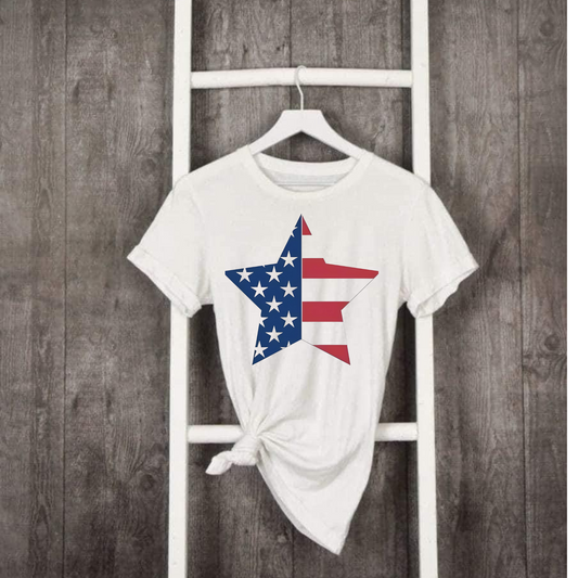 Patriotic Star Graphic Tee