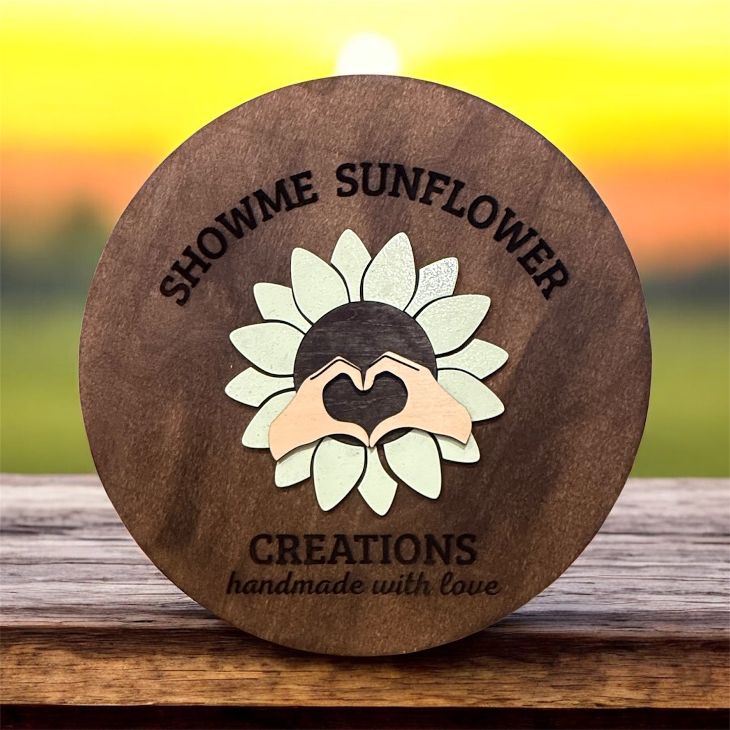 🌿 Personalized Round Wooden Door Signs – Custom Home Décor