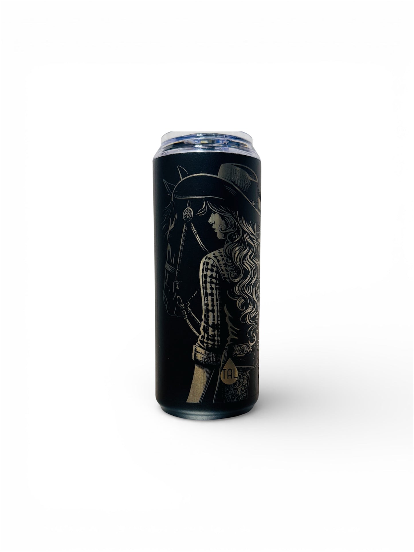 Laser Engraved Cowgirl Tumbler