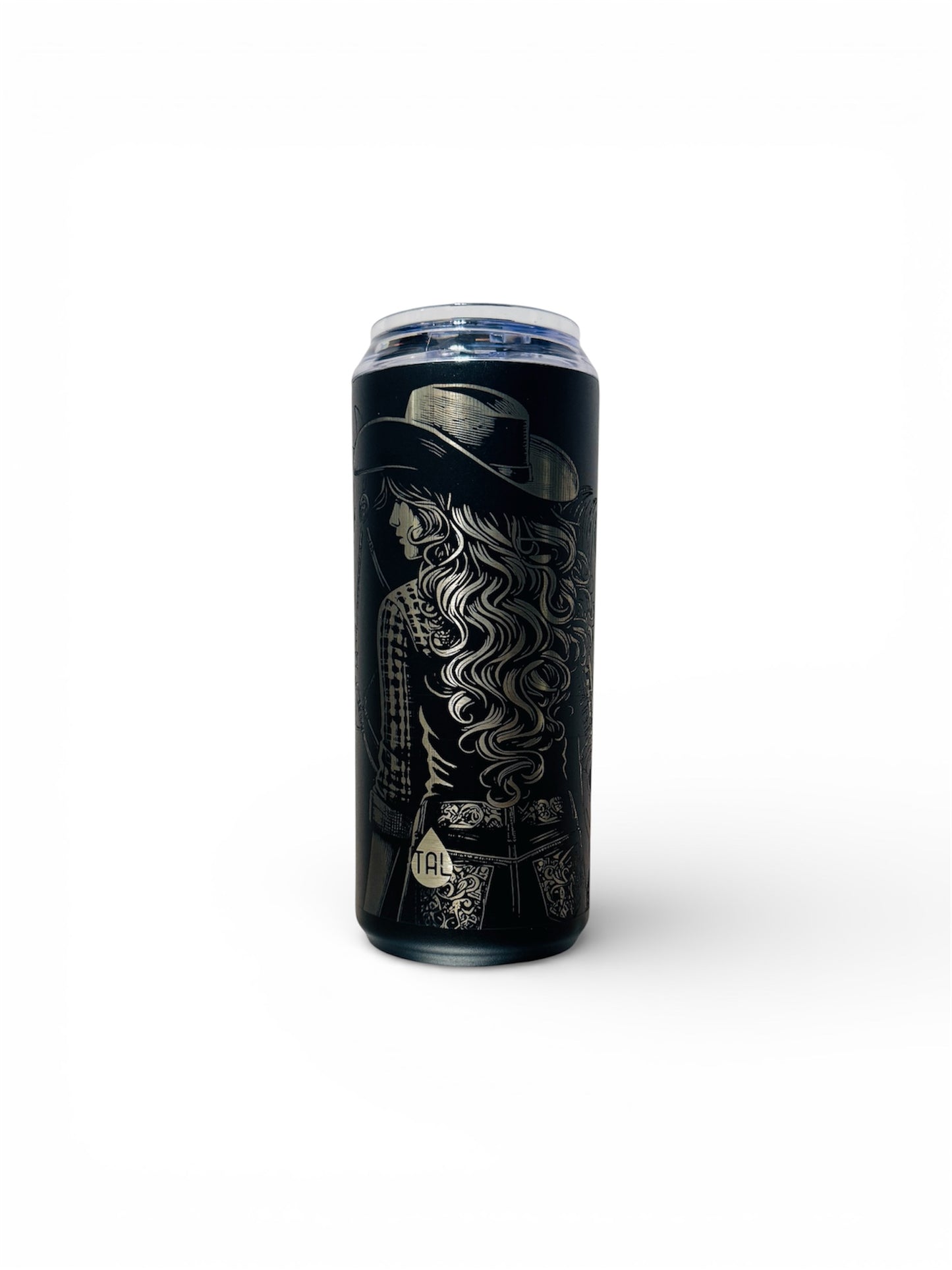 Laser Engraved Cowgirl Tumbler