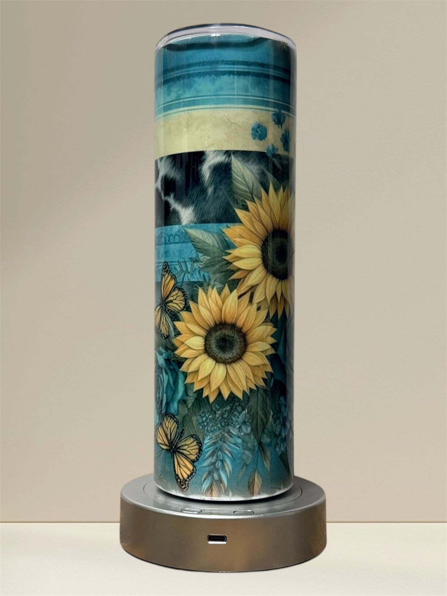 30oz Sunflower Sublimation Stainless Steel Tumbler