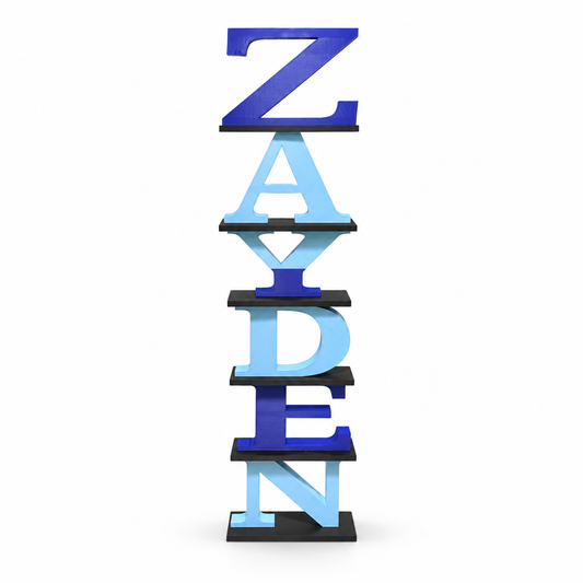 Personalized 3D Printed Stackable Name Letters – Custom Nursery & Bedroom Décor