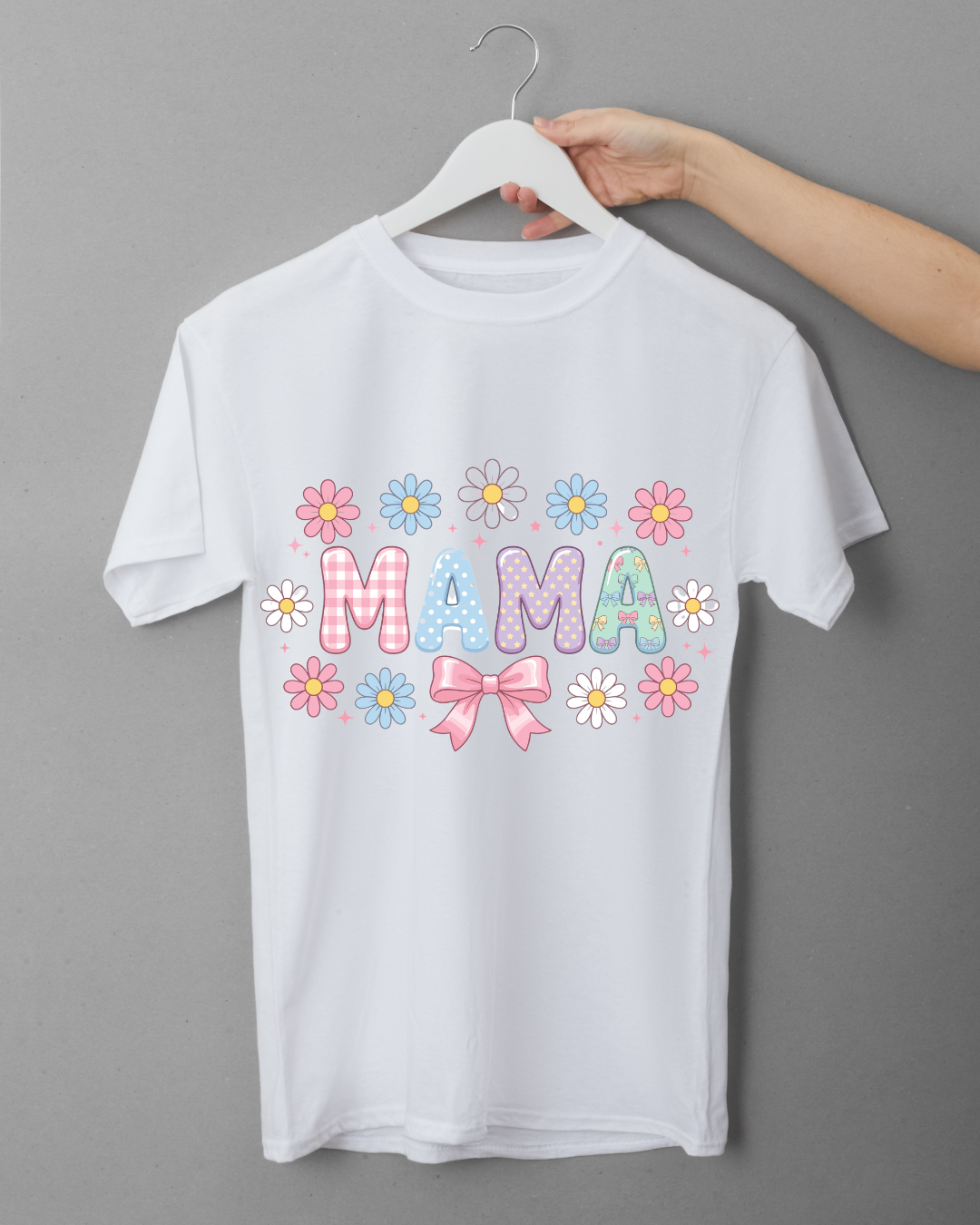 Pastel Floral Mama Graphic Tee