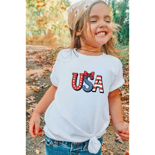 Red, White, and USA Graphic Tee