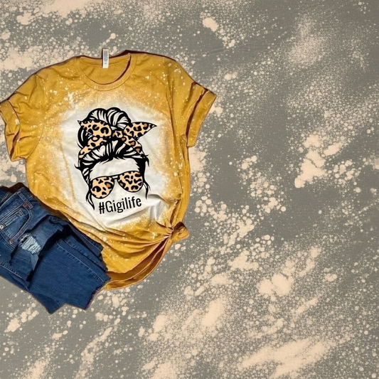 #GigiLife Bleached Short Sleeve T-Shirt