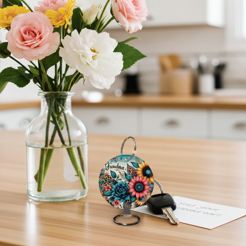 "Grandma" Sublimated Key Chain