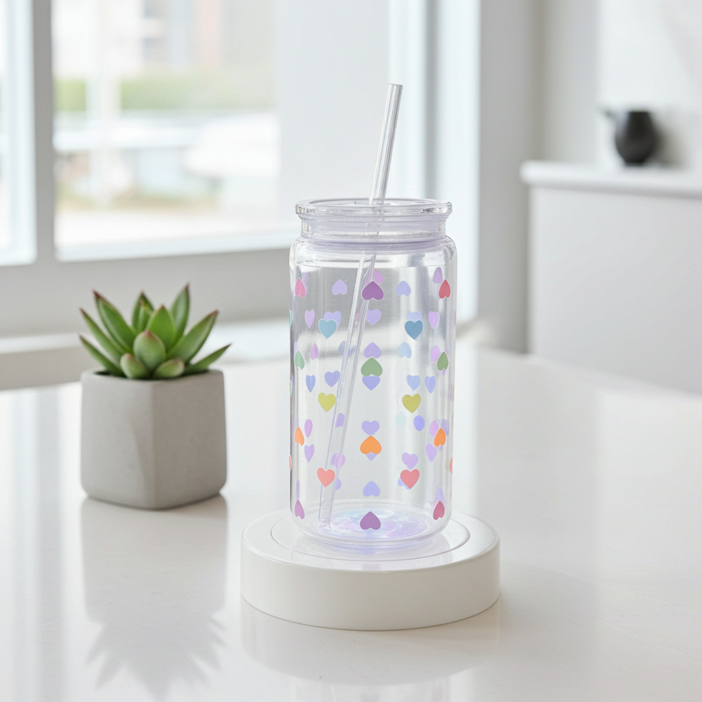 16oz Clear Plastic Beer Can Cup